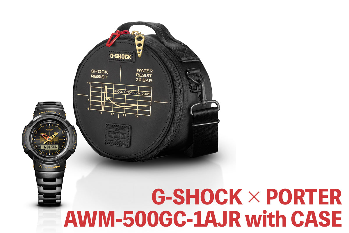 【美品】G-SHOCK AWM-500GC-1AJR　PORTERコラボバンドメタル系