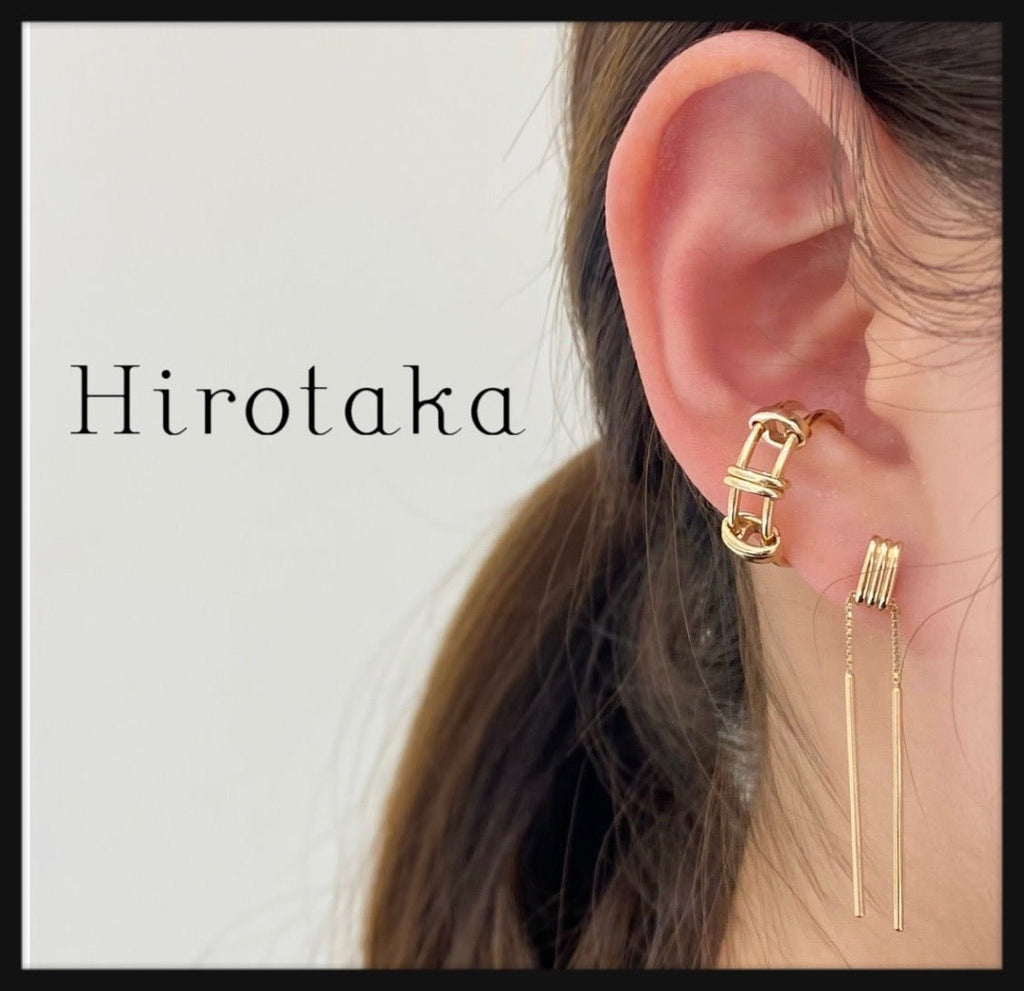 Hirotaka Contortionist チェーン ピアス M サイズ-