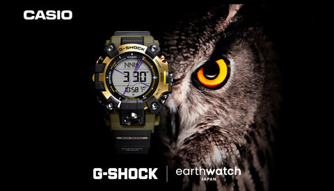 【G-SHOCK】EARTHWATCHコラボレーション 鋭い眼光の [島梟]モデル   GW-9501KJ