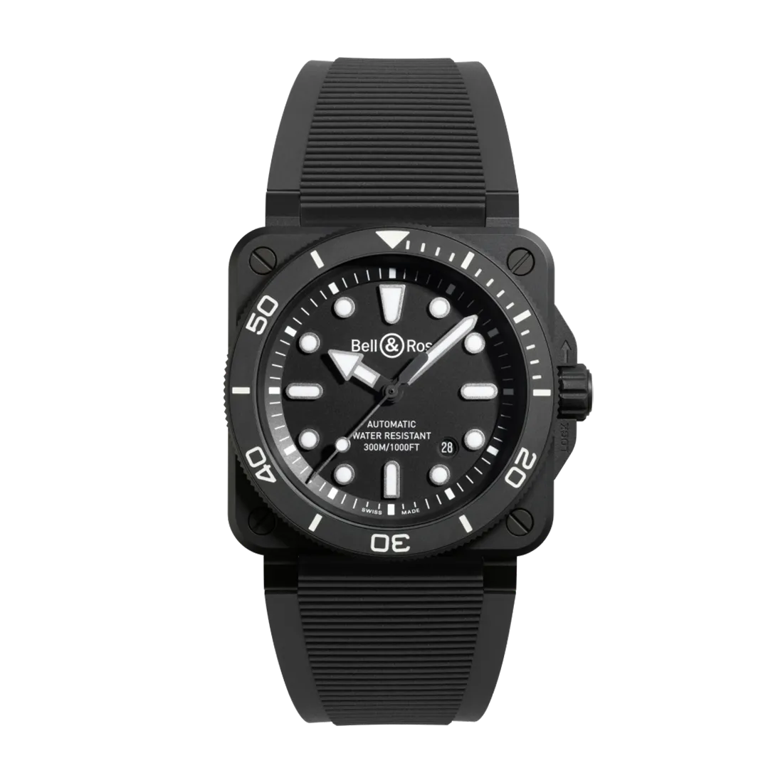 BR 03 Diver Black Matte Ceramic