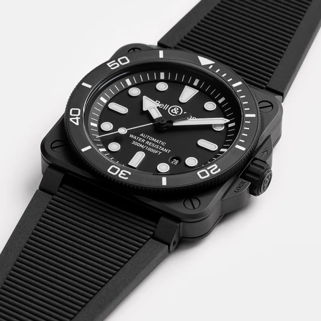 BR 03 Diver Black Matte Ceramic