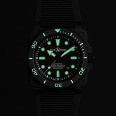 BR 03 Diver Black Matte Ceramic