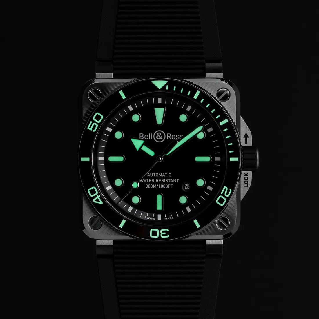 BR 03 Diver Black Steel