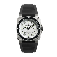 BR 03 Diver White Steel