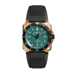 BR 03-92 DIVER BLACK & GREEN BRONZE