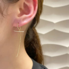 Gossamer Diamond Hook Earrings (GS01KDE)