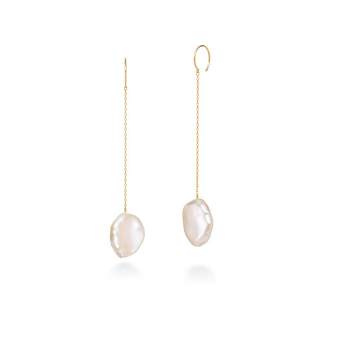 petal pearl earrings