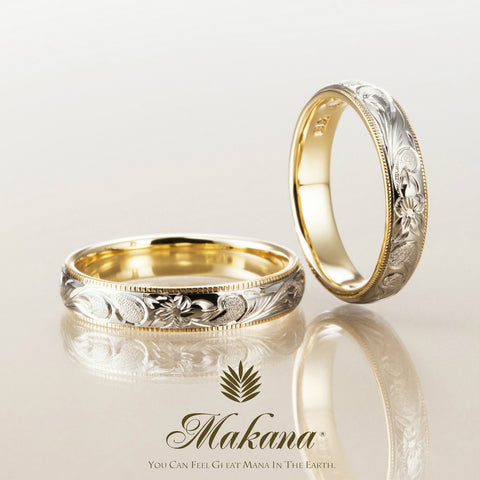 [Wedding Ring] Princess-B K18WhiteGold+K18YellowGold