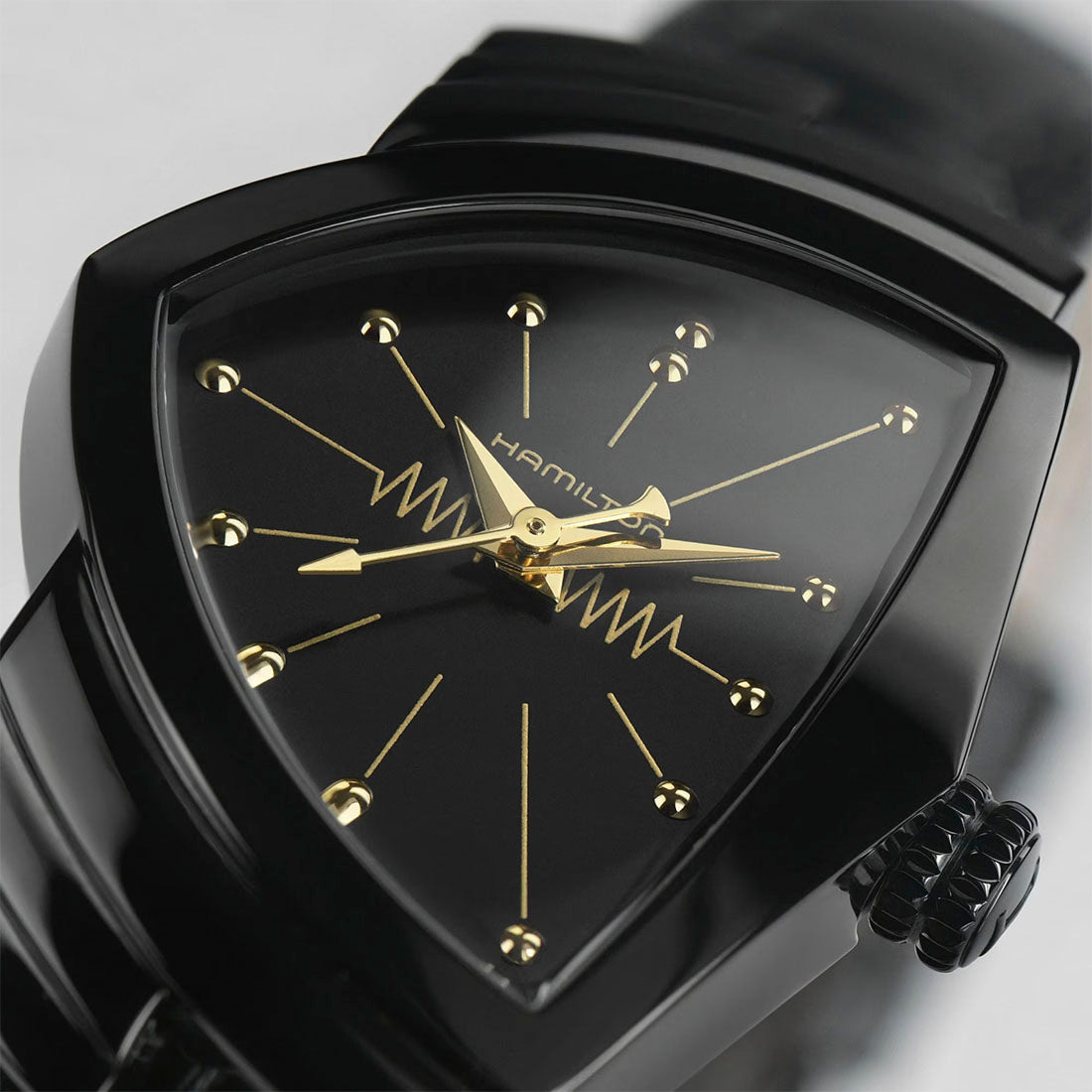 ハミルトン HAMILTON 腕時計 レディース H24201730 ベンチュラ S クオーツ ブラックxブラック アナログ表示
