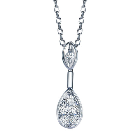 holiday season platinum diamond pendant