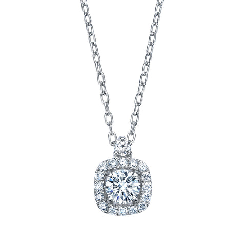 Royal Usher Brilliant Cut Platinum Diamond Pendant